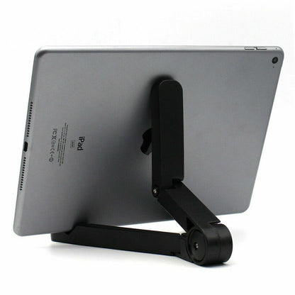 Universal Foldable Phone Tablet Holder Adjustable Bracket Desktop Stand Tripod Stability Support for Phone Adjustable Portable Desktop Holder Mount Folding Tablet Stand Anti-Slip for Ipad