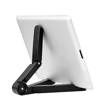 Universal Foldable Phone Tablet Holder Adjustable Bracket Desktop Stand Tripod Stability Support for Phone Adjustable Portable Desktop Holder Mount Folding Tablet Stand Anti-Slip for Ipad